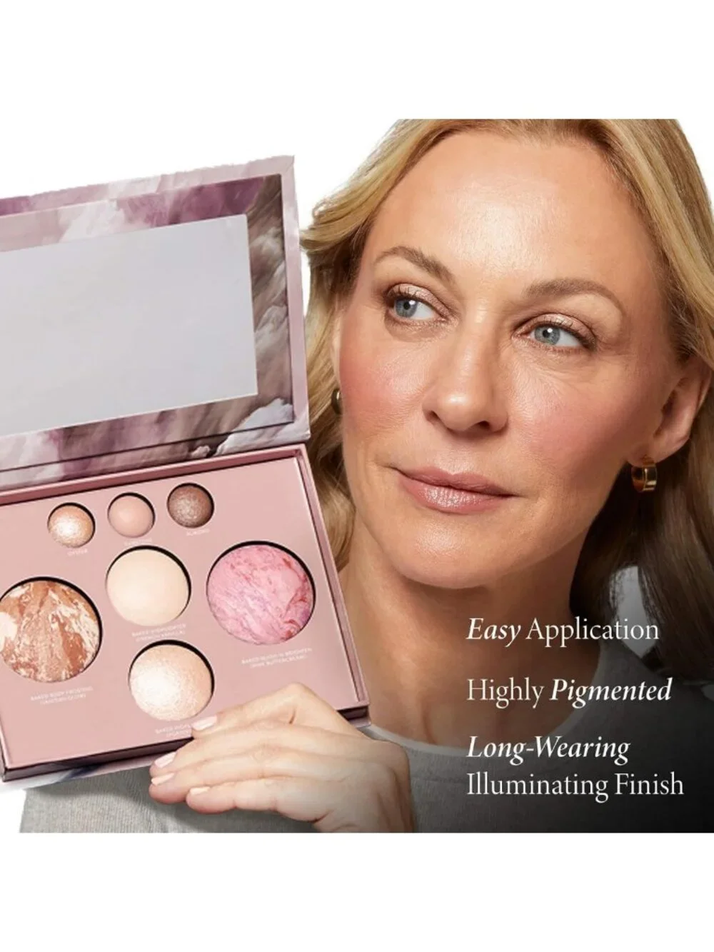 Full Face Baked Makeup Palette - Versatile Shades for Flawless Looks